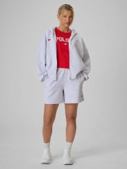 4F Spodenki kibica damskie - szare M. Szare spodenki sportowe damskie 4f, m, z dresówki. Za 129.99 zł.