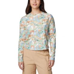 Koszulka damska Columbia Boundless Trek Active Long Sleeve Shirt z długim rękawe. Brązowe t-shirty damskie Columbia, m, bez wzorów, z elastanu, bez kołnierzyka. W wyprzedaży za 196.00 zł.