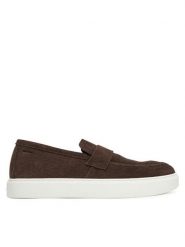 Calvin Klein Półbuty Moccasin Sue Unlined HM0HM01819 Brązowy. Brązowe półbuty męskie CALVIN KLEIN, ze skóry, bez zapięcia. Za 389.99 zł.