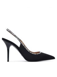 LOVE MOSCHINO Szpilki JA10429G1PIM0000 Czarny. Czarne szpilki Love Moschino, bez wzorów, ze skóry, bez obcasa. Za 828.99 zł.