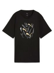 Puma Koszulka w kolorze czarnym rozmiar: XL. Czarne bluzki damskie Puma, xl, bez wzorów, bez kołnierzyka, bez ramiączek. Za 65.23 zł.