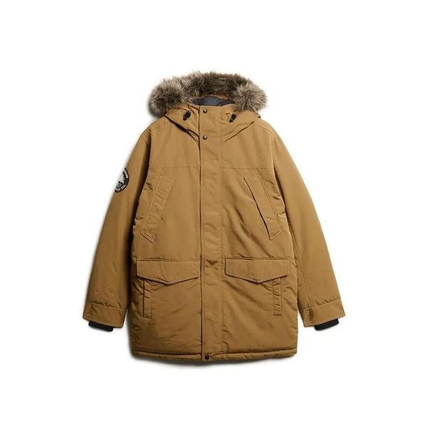 Parka z syntetycznym futrem Superdry Everest. Brązowe parki męskie Superdry., na zimę, m, bez wzorów, z syntetyku. W wyprzedaży za 719.35 zł.