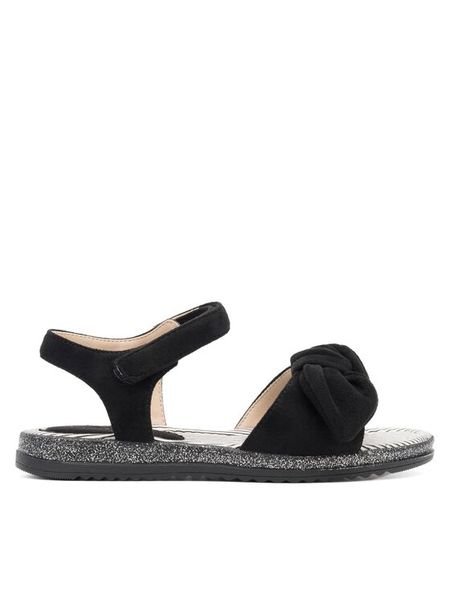 Nelli Blu Sandały CS2505-10 Czarny. Czarne sandały dziewczęce Nelli Blu, z materiału, bez zapięcia. Za 69.99 zł.