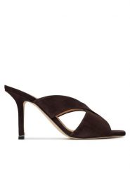 BOSS Klapki Charlize Samule 50563356 Brązowy. Brązowe klapki damskie Boss, bez wzorów, ze skóry, bez obcasa. Za 1,849.00 zł.