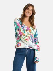 LIEBLINGSSTÜCK Sweter "Samsa" ze wzorem rozmiar: 40. Swetry klasyczne damskie LIEBLINGSSTÜCK, z bawełny, bez kołnierzyka. Za 386.53 zł.