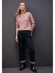 Street One Sweter w kolorze jasnoróżowym rozmiar: 38. Różowe swetry klasyczne damskie Street One, bez kołnierzyka. Za 170.47 zł.