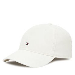 Czapka z daszkiem Tommy Hilfiger. Białe czapki męskie Tommy Hilfiger, bez wzorów. Za 119.99 zł.