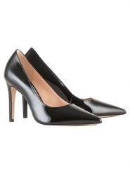 Högl Skórzane czółenka "Boulevard 90" w kolorze czarnym rozmiar: 39. Czarne czółenka damskie HÖGL, bez wzorów, bez obcasa, na szpilce. Za 318.37 zł.