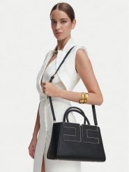 Elisabetta Franchi Torebka BS-06A-66E2-V440 Czarny. Czarne torebki klasyczne damskie Elisabetta Franchi, bez wzorów, bez dodatków. Za 1,879.00 zł.