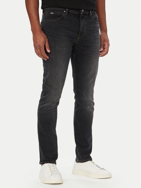BOSS Jeansy H-Delaware 50564384 Czarny Slim Fit. Czarne jeansy męskie Boss. Za 749.99 zł.