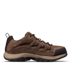 Buty trekkingowe męskie Columbia Crestwood. Brązowe buty trekkingowe męskie Columbia, z materiału, bez zapięcia, trekkingowe. Za 329.99 zł.