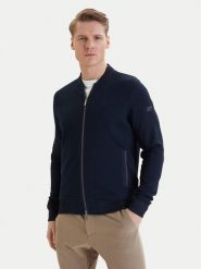 Bugatti Bluza 8750-15171E Granatowy Regular Fit. Niebieskie bluzy bez kaptura męskie Bugatti, m, z bawełny. Za 679.99 zł.