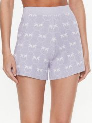 Pinko Szorty materiałowe 100545 A0IT Fioletowy Slim Fit. Fioletowe szorty damskie Pinko, bez wzorów, z materiału. Za 559.99 zł.