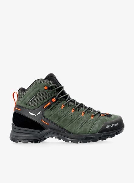 Buty trekkingowe Salewa Alp Mate Mid WP. Zielone buty trekkingowe męskie Salewa, z gumy, bez zapięcia, trekkingowe. Za 781.00 zł.