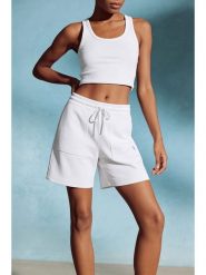 U.S. Polo Assn. Szorty dresowe w kolorze białym rozmiar: XL. Białe szorty damskie U.S. Polo Assn., bez wzorów, z bawełny. Za 113.63 zł.