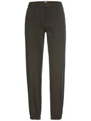 Camel Active Spodnie w kolorze ciemnobrązowym rozmiar: W29/L30. Brązowe spodnie materiałowe damskie Camel Active, bez wzorów, z materiału, z podwyższonym stanem. Za 215.71 zł.