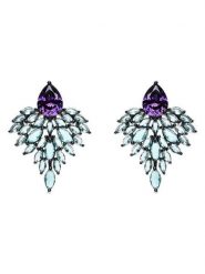 Luxenter Srebrne kolczyki-wkrętki z cyrkoniami rozmiar: onesize. Szare kolczyki damskie Luxenter, z cyrkonią, srebrne. Za 348.08 zł.