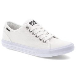 Białe Trampki Big Star Sportowe Obuwie Damskie. Białe trampki i tenisówki damskie Big Star, bez wzorów, z gumy. Za 129.00 zł.