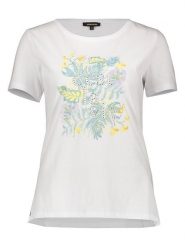 More & More Koszulka w kolorze białym rozmiar: 40. Białe bluzki damskie MORE & MORE, bez wzorów, z bawełny, bez kołnierzyka, bez ramiączek. Za 65.69 zł.