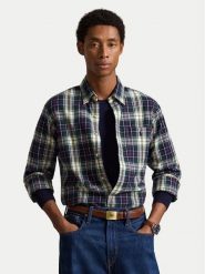 Polo Ralph Lauren Koszula 710B30242002 Granatowy Custom Fit. Niebieskie koszule męskie Polo Ralph Lauren, l, bez wzorów, z bawełny, bez kołnierzyka, bez ramiączek. Za 769.99 zł.