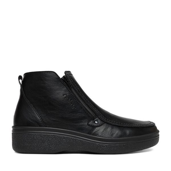 Botki Rieker. Czarne buty zimowe męskie Rieker, bez zapięcia. Za 439.99 zł.