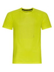 Odlo Koszulka "Essential" w kolorze jaskrawozielonym do biegania rozmiar: XXL. Zielone t-shirty sportowe męskie Odlo, s, z materiału, bez ramiączek, do biegania. Za 87.81 zł.
