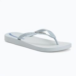 Japonki damskie Ipanema Anatomica Lolita. Niebieskie klapki damskie Ipanema, bez wzorów, z materiału, bez obcasa. Za 92.99 zł.