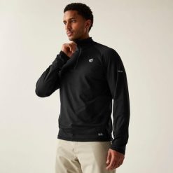 Bluza turystyczna męska Dare 2B Fuse Up II termoaktywna. Czarne bluzy bez kaptura męskie Dare 2b, m, z elastanu. Za 139.99 zł.