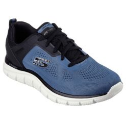 Buty Trekkingowe Skechers - Szersze Dorosłych. Czarne buty trekkingowe męskie Skechers, z materiału, bez zapięcia, Skechers Sport. W wyprzedaży za 252.85 zł.