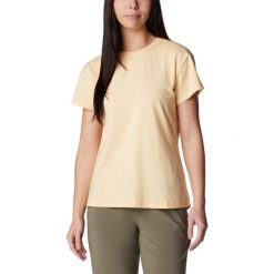 Koszulka damska Columbia Sun Trek Short Sleeve Tee. Niebieskie bluzki damskie Columbia, xs, bez wzorów, bez kołnierzyka. Za 89.99 zł.