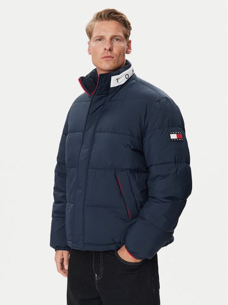 Tommy Jeans Kurtka zimowa Vail Flag DM0DM23728 Granatowy Regular Fit. Niebieskie kurtki męskie Tommy Jeans, na zimę, m, bez wzorów, z jeansu, bez kaptura. Za 949.99 zł.