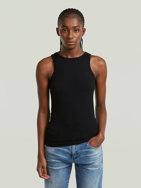 G-Star Top w kolorze czarnym rozmiar: M. Czarne topy damskie G-Star, m, bez wzorów, bez kołnierzyka. Za 110.81 zł.