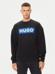 Hugo Bluza Niero 50522375 Czarny Regular Fit. Czarne bluzy bez kaptura męskie Hugo, m, z bawełny. Za 259.99 zł.