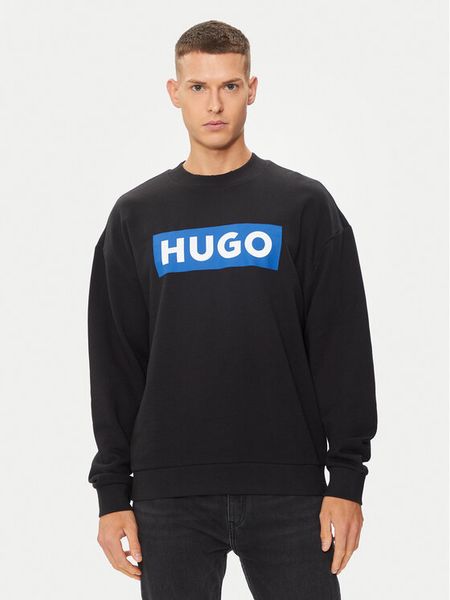Hugo Bluza Niero 50522375 Czarny Regular Fit. Czarne bluzy bez kaptura męskie Hugo, m, z bawełny. Za 259.99 zł.