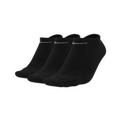 Lekkie Skarpetki Unisex Dla Dorosłych (zestaw 3 Sztuk). Czarne skarpetki męskie Nike, bez wzorów, z bawełny. Za 69.00 zł.