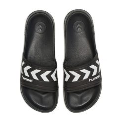 Klapki basenowe Hummel Larsen Slipper. Czarne klapki i japonki męskie HUMMEL, z materiału. Za 129.03 zł.