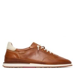 Półbuty Pikolinos. Brązowe półbuty damskie Pikolinos, bez wzorów, bez obcasa, na płaskiej podeszwie. Za 639.99 zł.