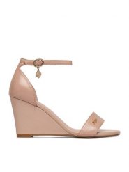 MEXX Sandały EO-CC2549-01 Różowy. Czerwone sandały damskie Mexx, bez wzorów, ze skóry, bez obcasa, na koturnie. Za 299.99 zł.