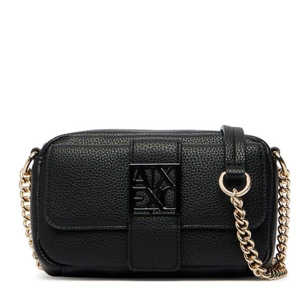 Torebka Armani Exchange. Czarne listonoszki damskie Armani Exchange, bez wzorów, bez dodatków. Za 564.99 zł.