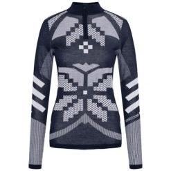 Damski sweter 1/4 zip Kari Traa Faith. Fioletowe golfy damskie Kari Traa, xl, bez wzorów, z dzianiny, bez ramiączek. Za 554.35 zł.