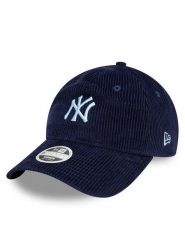 New Era Czapka z daszkiem New York Yankees Cord 9Twenty 60595366 Granatowy. Niebieskie czapki z daszkiem damskie New Era, bez wzorów, z bawełny. Za 99.99 zł.