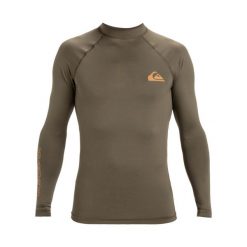 Koszulka surfingowa z długim rękawem UPF 50 dla Mężczyzn EVERYDAY Brązowy. Zielone koszulki męskie z długim rękawem Quiksilver, m, z elastanu. Za 159.99 zł.