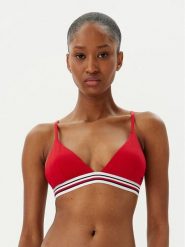 Tommy Hilfiger Góra od bikini UW0UW05805 Czerwony. Czerwone bikini damskie Tommy Hilfiger, bez wzorów. Za 129.99 zł.