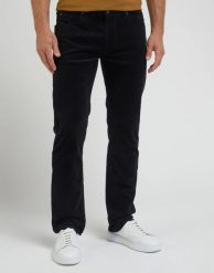 LEE MĘSKIE SPODNIE JEANSOWE DAREN ZIP FLY BLACK 112342357 L707007087. Czarne spodnie materiałowe męskie Lee, bez wzorów, z jeansu. W wyprzedaży za 139.99 zł.