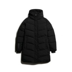 Parka dla kobiet Superdry City Chevron. Czarne parki damskie Superdry., na zimę, bez wzorów. Za 767.95 zł.
