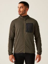 Regatta Kurtka polarowa "Kitom" w kolorze khaki rozmiar: XXL. Brązowe kurtki męskie Regatta, xxl, bez wzorów, z polaru, bez kaptura. Za 117.95 zł.