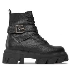 Trapery Steve Madden. Czarne trapery damskie Steve Madden, bez obcasa. Za 799.99 zł.