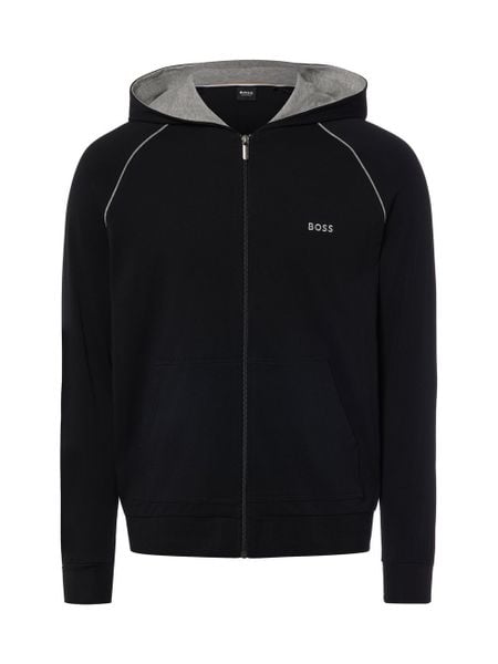 BOSS bluza z kapturem Mężczyźni Bawełna czarny|szary, M. Czarne bluzy z kapturem męskie Boss, m, z bawełny. Za 329.95 zł.