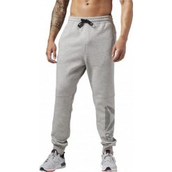 SPODNIE WORKOUT BIG LOGO. Spodnie materiałowe męskie Reebok, bez wzorów, z bawełny. W wyprzedaży za 99.99 zł.