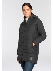 Jack Wolfskin Płaszcz pikowany "Lubeena" w kolorze czarnym rozmiar: 48. Czarne płaszcze damskie Jack Wolfskin, bez wzorów, z materiału. Za 462.29 zł.